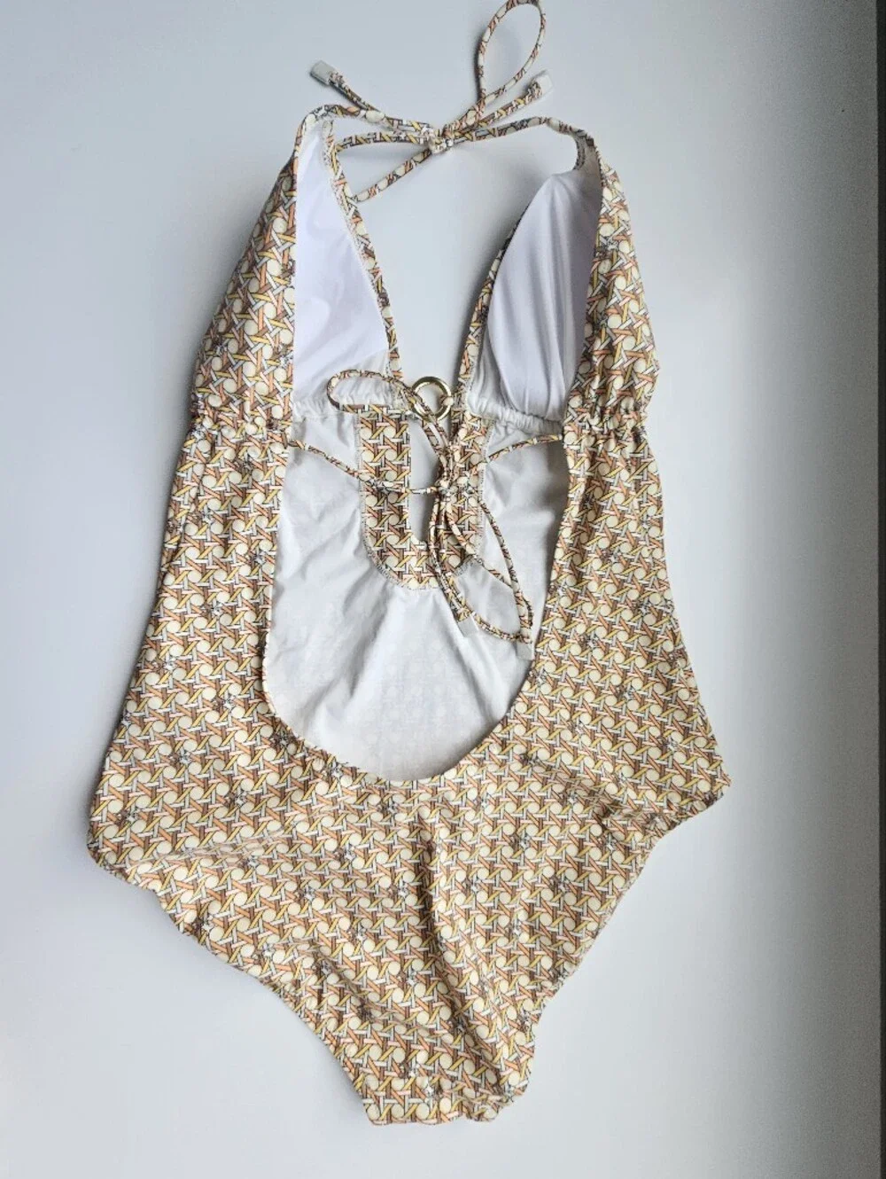 Tory Burch Logo Printed Ring One-Piece Swimsuit